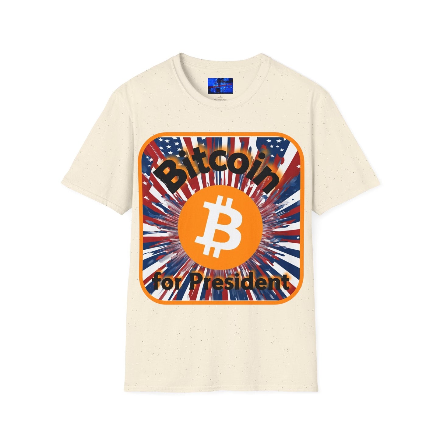 Bitcoin (BTC) for President USA LTcolors Unisex T-Shirt by cypherpunkgear – cypherpunkgear.com | Cypherpunk Merch