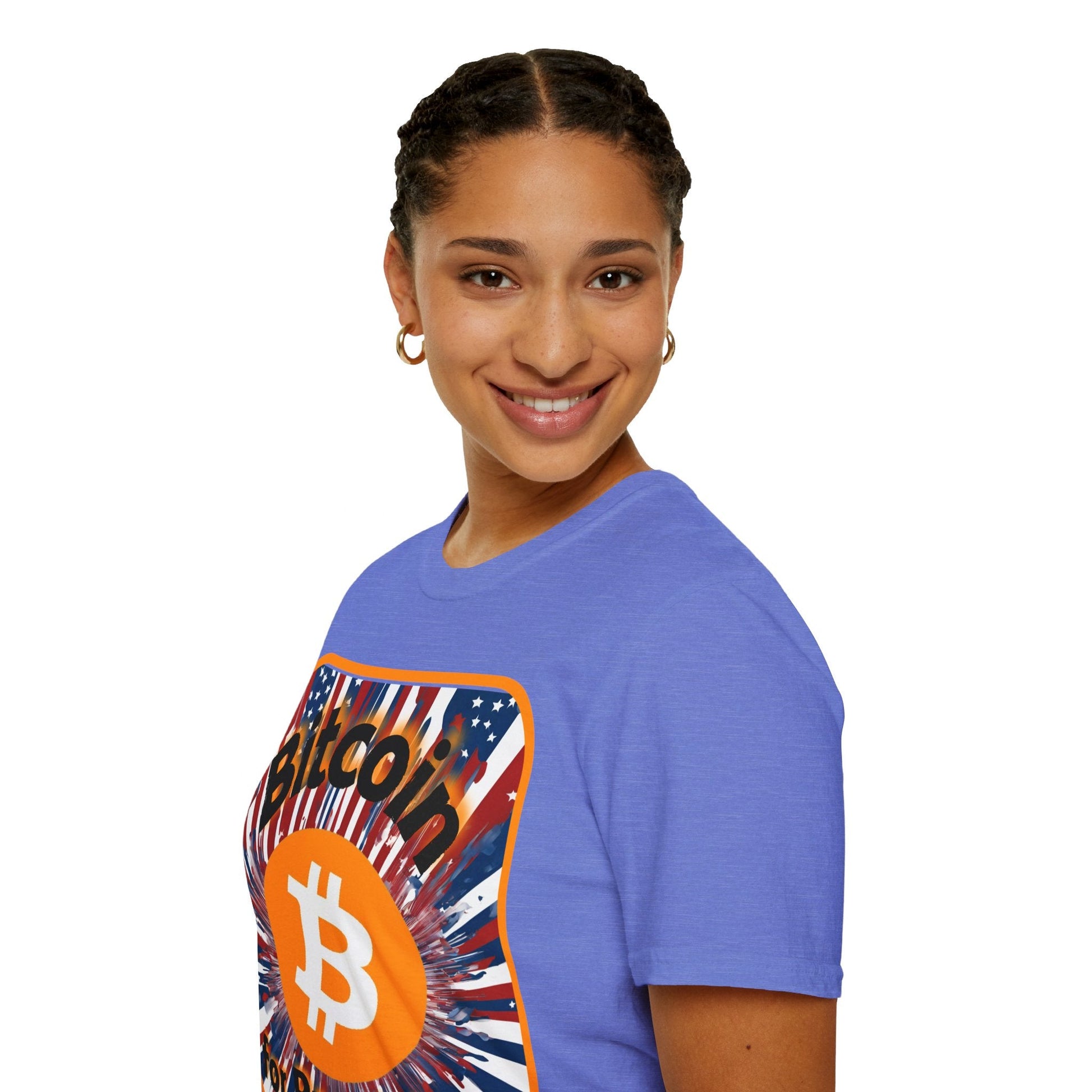Bitcoin (BTC) for President USA LTcolors Unisex T-Shirt by cypherpunkgear – cypherpunkgear.com | Cypherpunk Merch