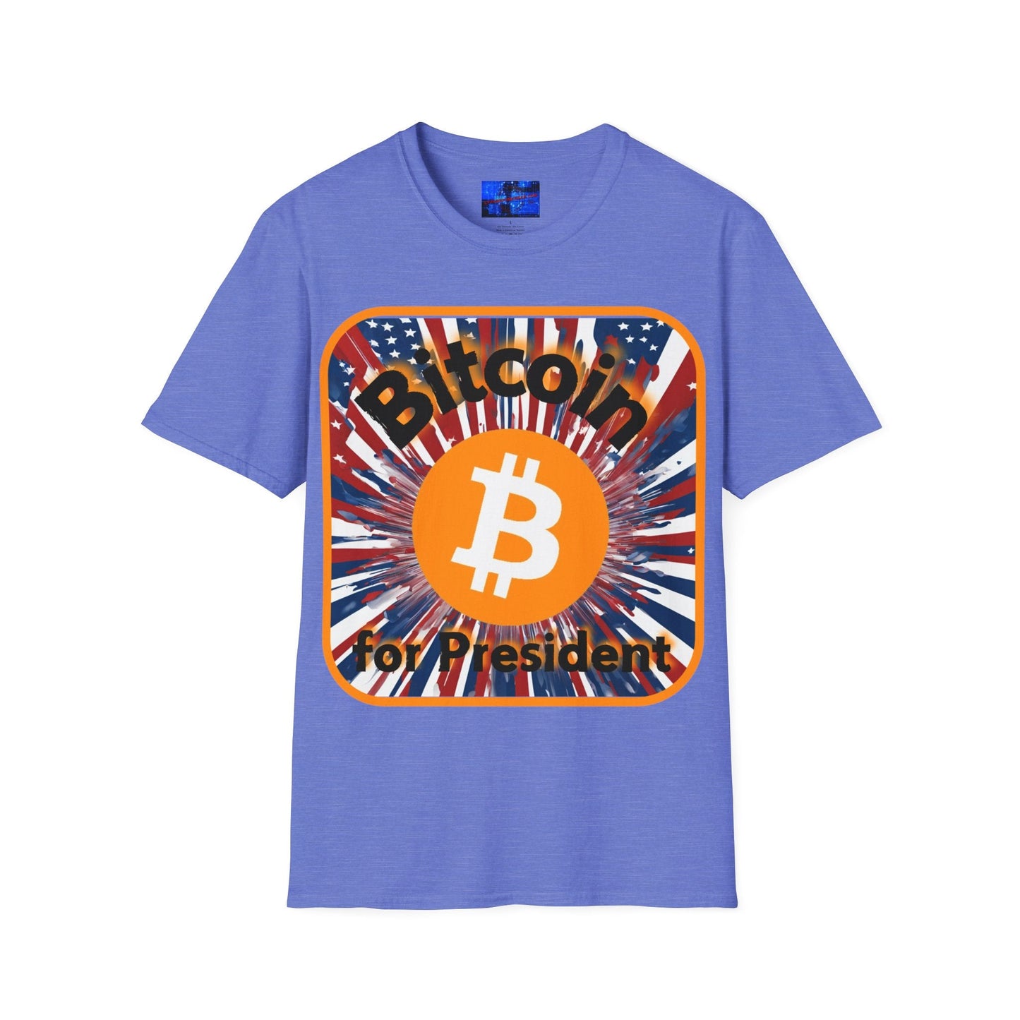 Bitcoin (BTC) for President USA LTcolors Unisex T-Shirt by cypherpunkgear – cypherpunkgear.com | Cypherpunk Merch