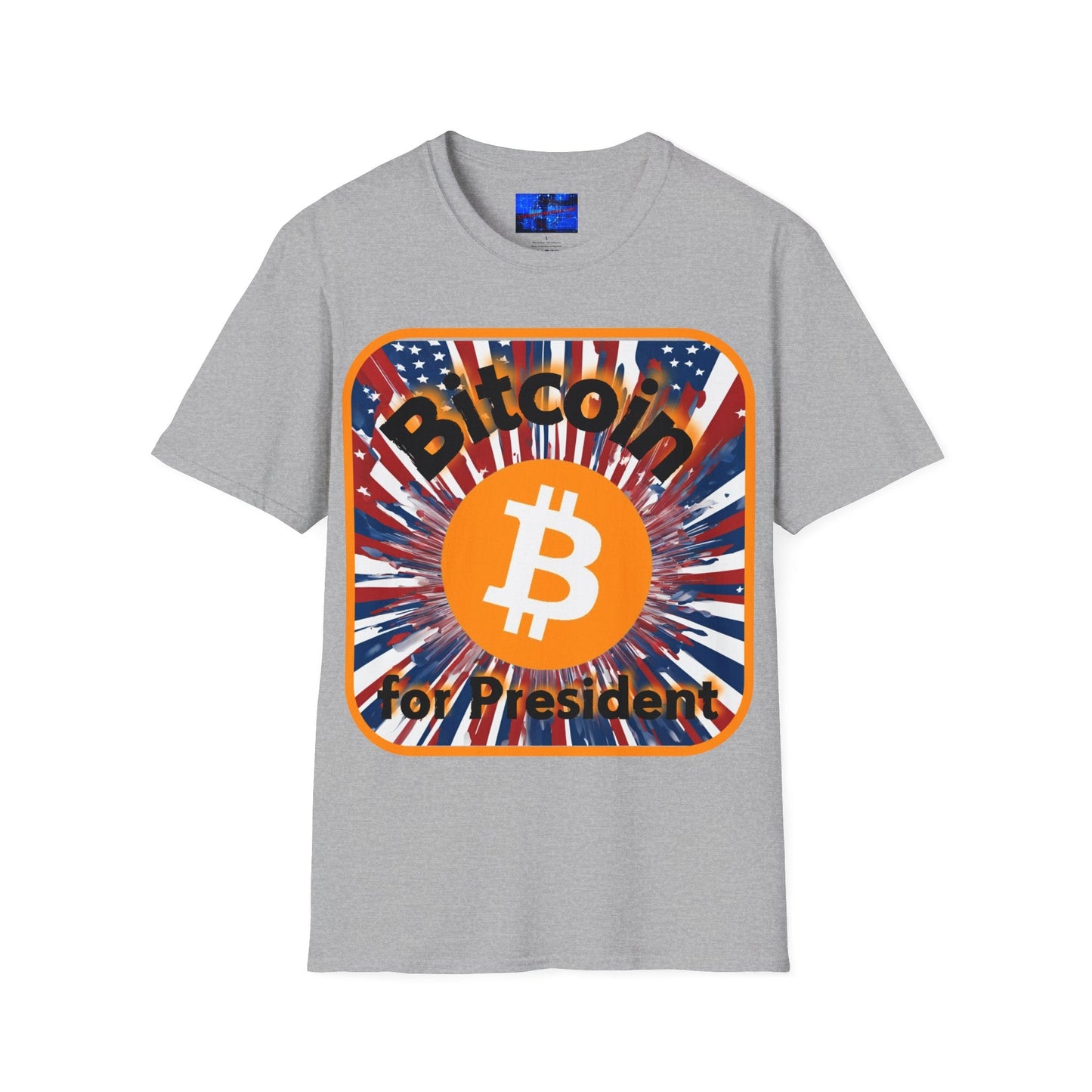 Bitcoin (BTC) for President USA LTcolors Unisex T-Shirt by cypherpunkgear – cypherpunkgear.com | Cypherpunk Merch