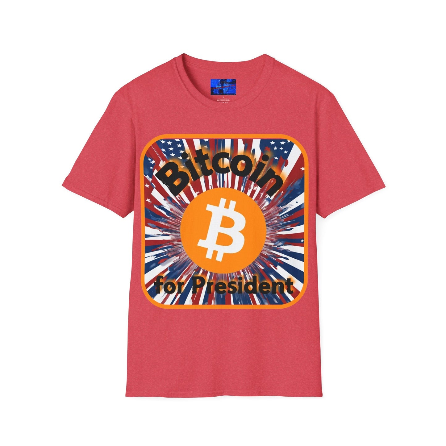 Bitcoin (BTC) for President USA LTcolors Unisex T-Shirt by cypherpunkgear – cypherpunkgear.com | Cypherpunk Merch