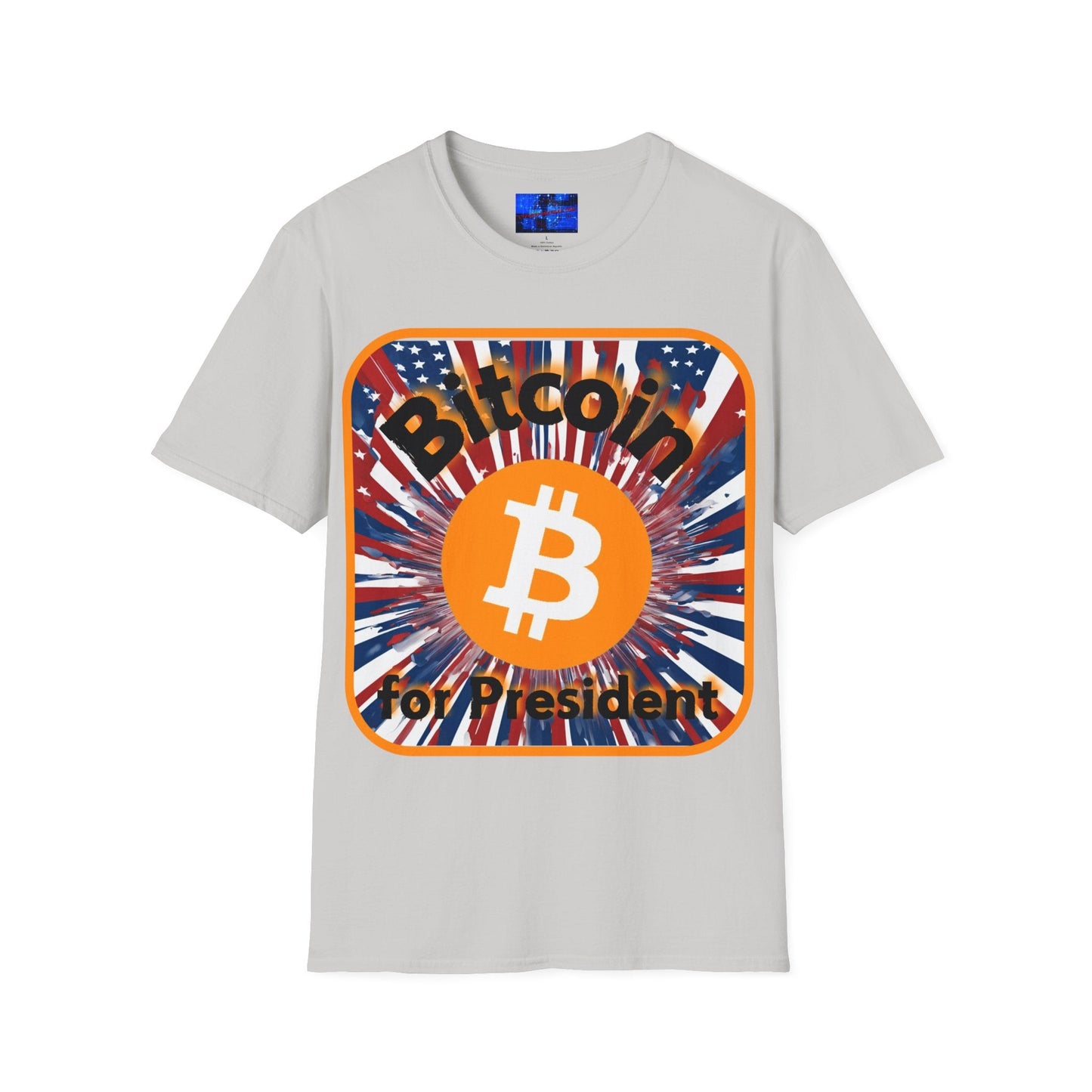Bitcoin (BTC) for President USA LTcolors Unisex T-Shirt by cypherpunkgear – cypherpunkgear.com | Cypherpunk Merch