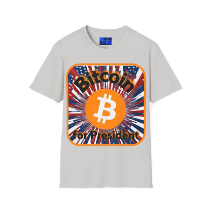 Bitcoin (BTC) for President USA LTcolors Unisex T-Shirt by cypherpunkgear – cypherpunkgear.com | Cypherpunk Merch
