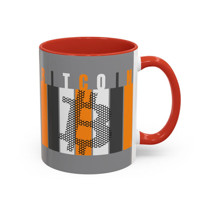 Bitcoin (BTC) Freedom Accent Mug by cypherpunkgear – cypherpunkgear.com | Cypherpunk Merch