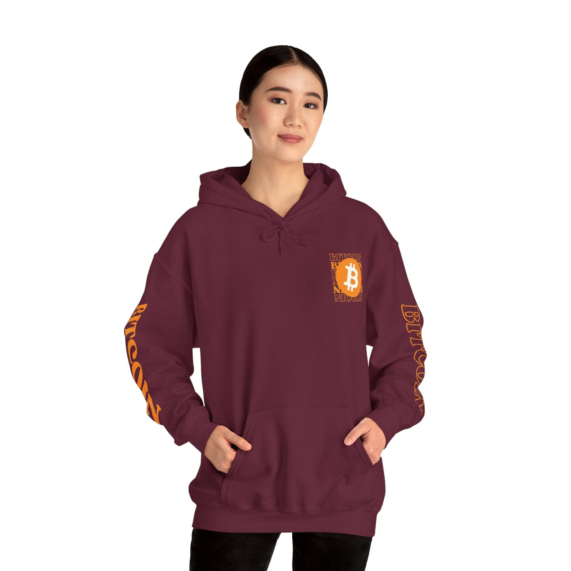 Bitcoin (BTC) Freedom Hoodie Unisex Heavy Blend™ Hooded Sweatshirt by cypherpunkgear – cypherpunkgear.com | Cypherpunk Merch