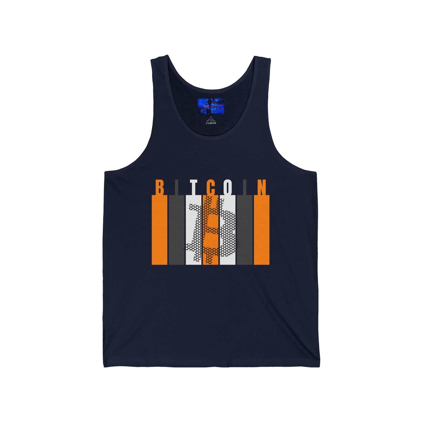 Bitcoin (BTC) Freedom Unisex Jersey Tank Top by cypherpunkgear – cypherpunkgear.com | Cypherpunk Merch