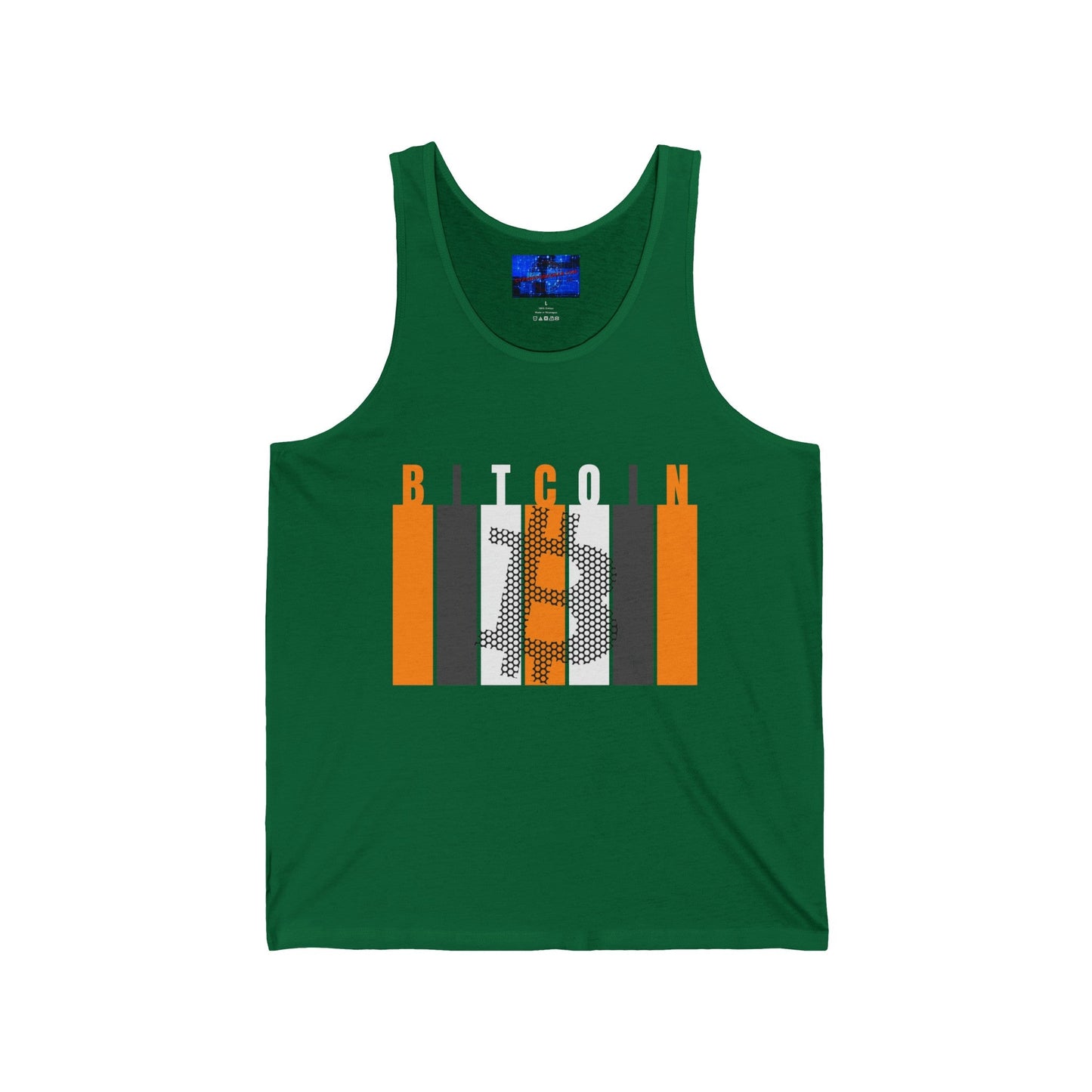 Bitcoin (BTC) Freedom Unisex Jersey Tank Top by cypherpunkgear – cypherpunkgear.com | Cypherpunk Merch