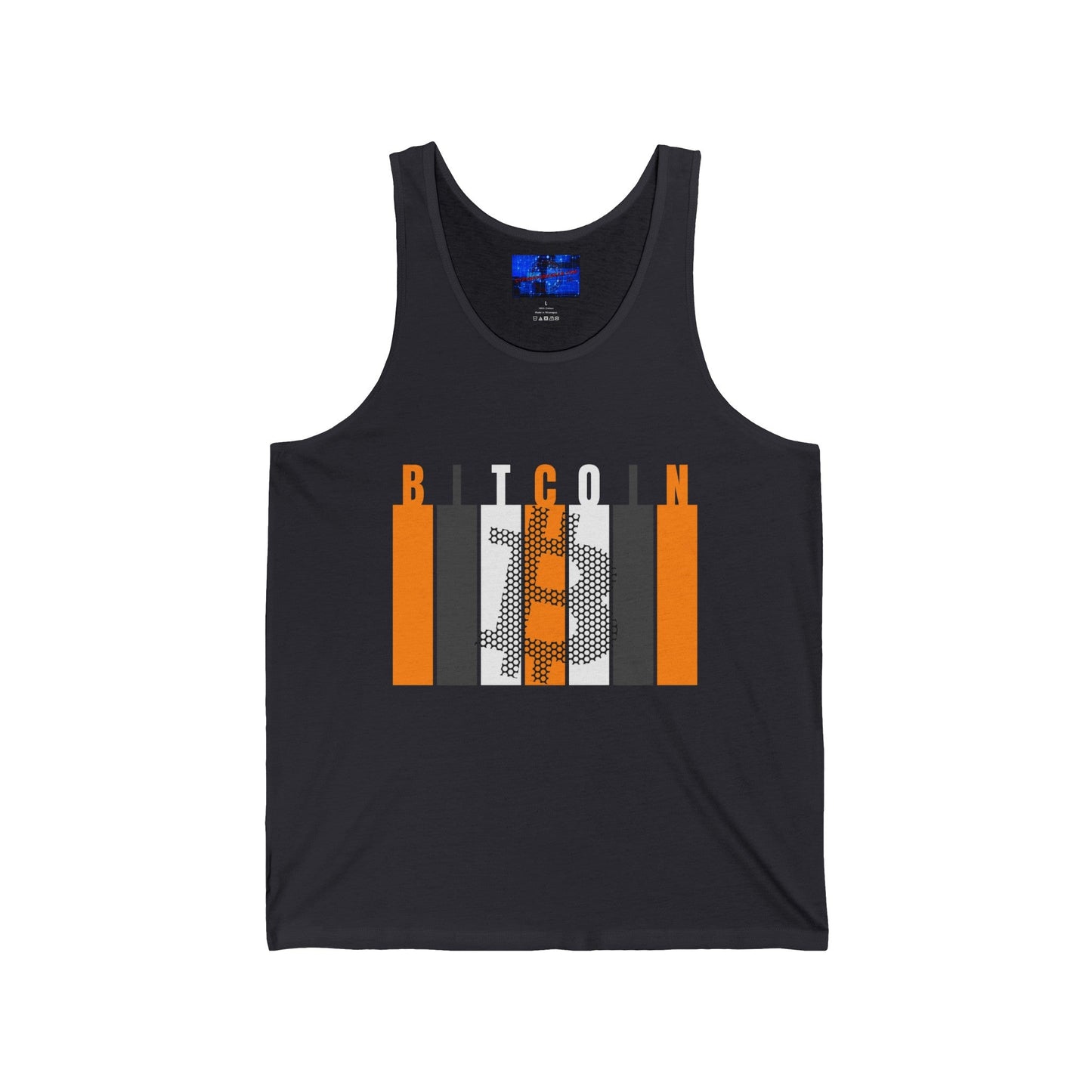 Bitcoin (BTC) Freedom Unisex Jersey Tank Top by cypherpunkgear – cypherpunkgear.com | Cypherpunk Merch