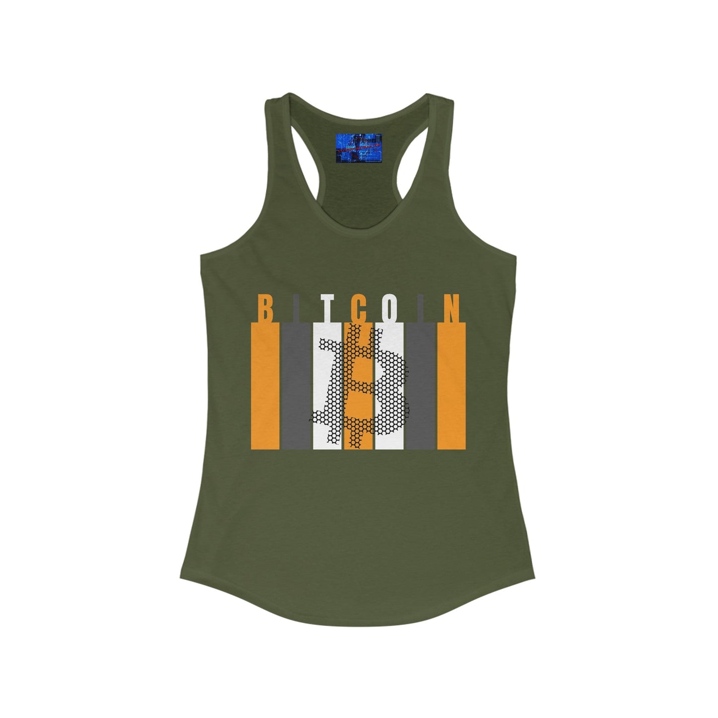 Bitcoin (BTC) Freedom Women's Racerback Tank Top by cypherpunkgear – cypherpunkgear.com | Cypherpunk Merch