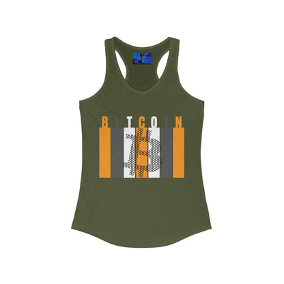 Bitcoin (BTC) Freedom Women's Racerback Tank Top by cypherpunkgear – cypherpunkgear.com | Cypherpunk Merch