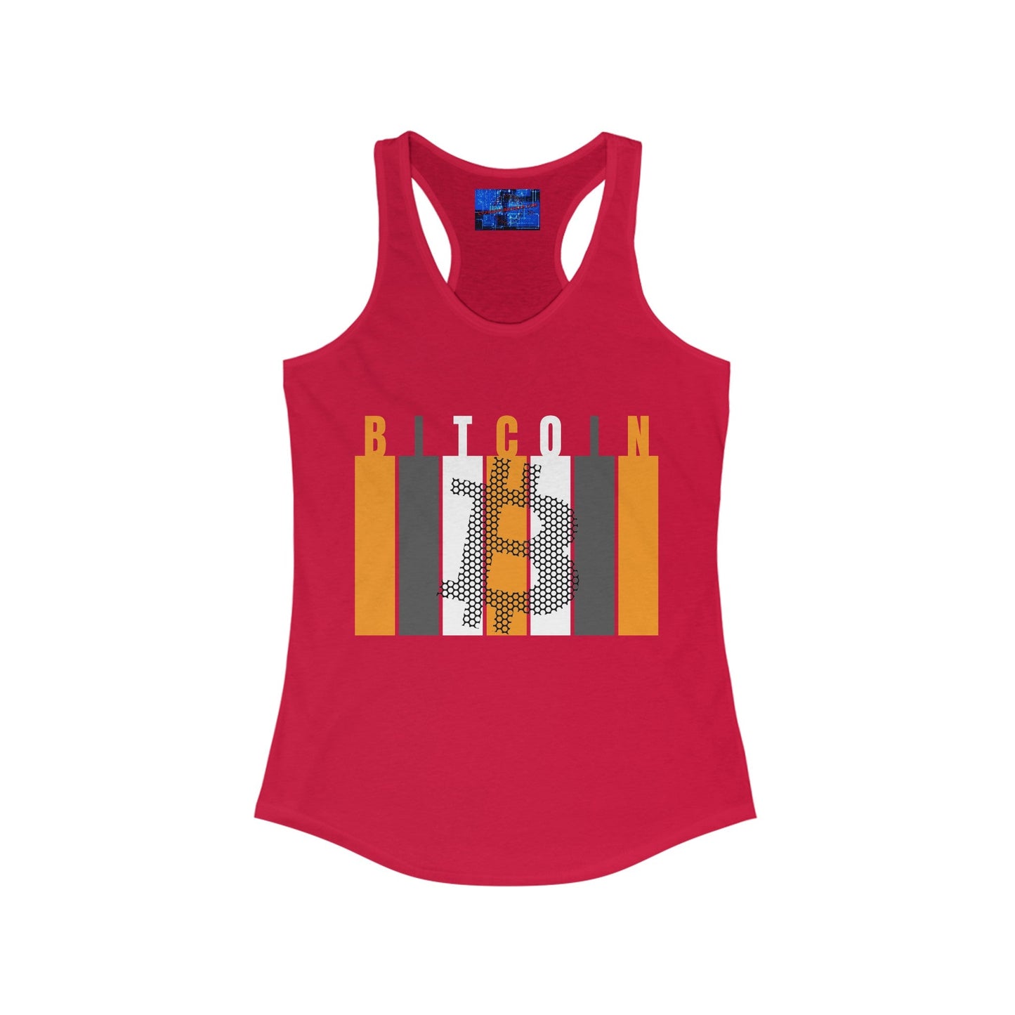 Bitcoin (BTC) Freedom Women's Racerback Tank Top by cypherpunkgear – cypherpunkgear.com | Cypherpunk Merch