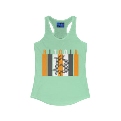 Bitcoin (BTC) Freedom Women's Racerback Tank Top by cypherpunkgear – cypherpunkgear.com | Cypherpunk Merch