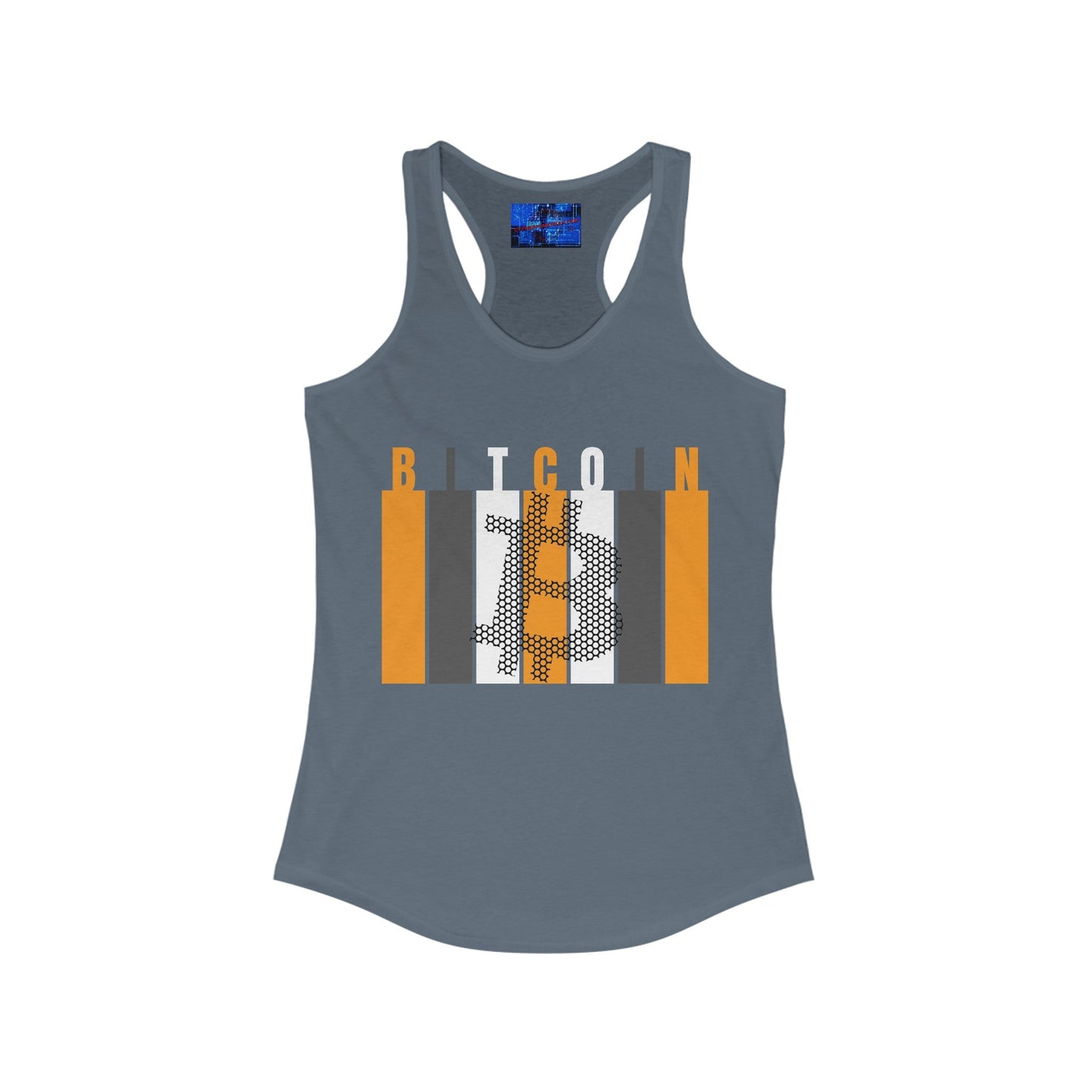 Bitcoin (BTC) Freedom Women's Racerback Tank Top by cypherpunkgear – cypherpunkgear.com | Cypherpunk Merch