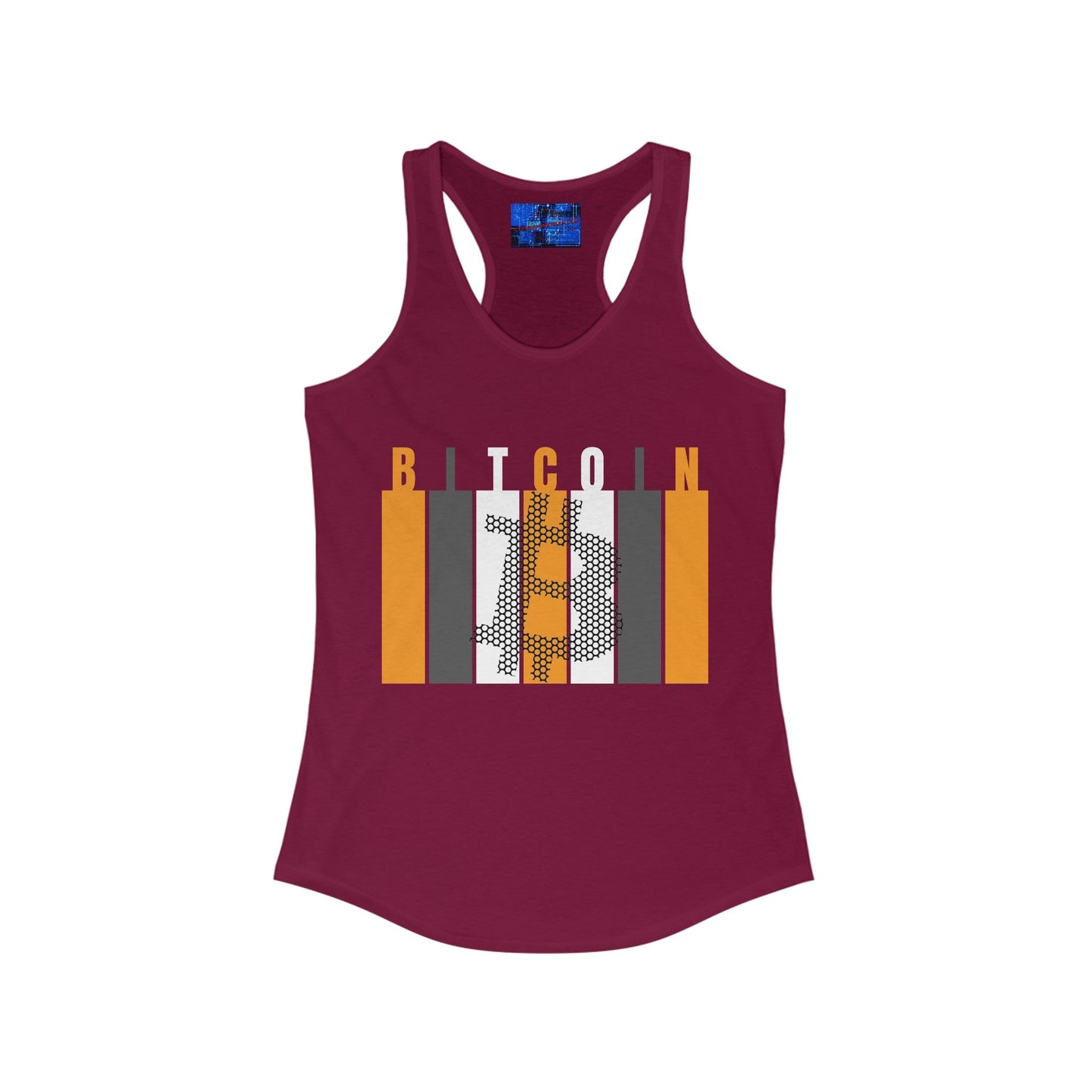 Bitcoin (BTC) Freedom Women's Racerback Tank Top by cypherpunkgear – cypherpunkgear.com | Cypherpunk Merch