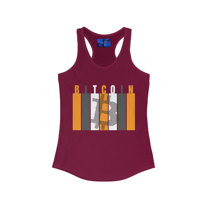 Bitcoin (BTC) Freedom Women's Racerback Tank Top by cypherpunkgear – cypherpunkgear.com | Cypherpunk Merch