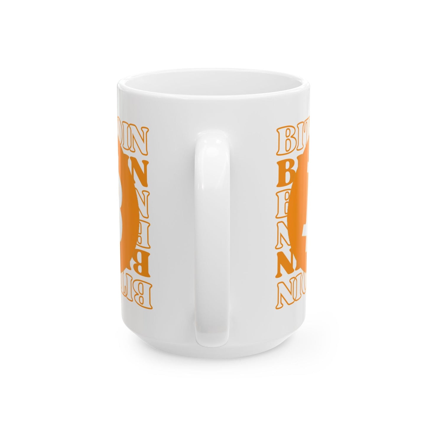 Bitcoin (BTC) White Mug by cypherpunkgear – cypherpunkgear.com | Cypherpunk Merch