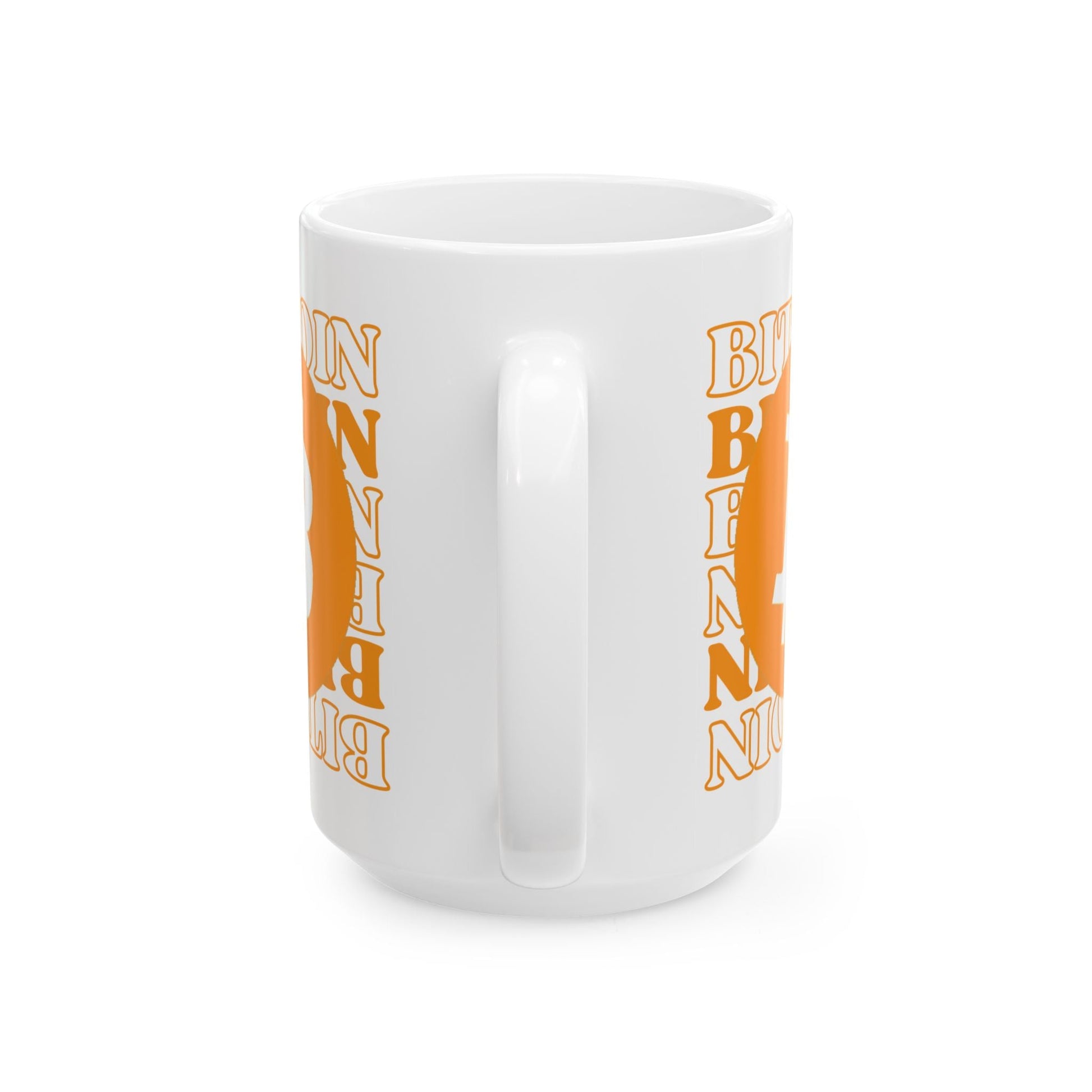 Bitcoin (BTC) White Mug by cypherpunkgear – cypherpunkgear.com | Cypherpunk Merch