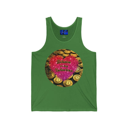 Bitcoin is My Valentine Unisex Jersey Tank Top by cypherpunkgear – cypherpunkgear.com | Cypherpunk Merch