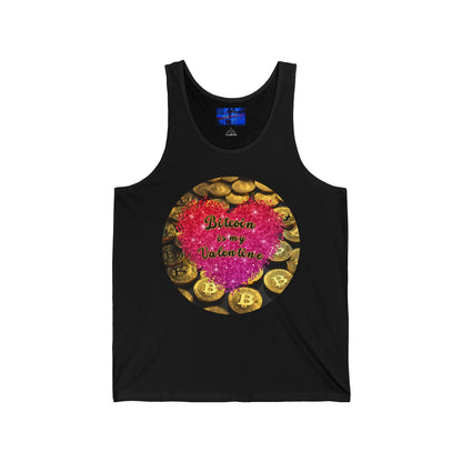 Bitcoin is My Valentine Unisex Jersey Tank Top by cypherpunkgear – cypherpunkgear.com | Cypherpunk Merch