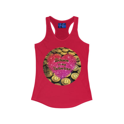Bitcoin is My Valentine Women's Racerback Tank Top by cypherpunkgear – cypherpunkgear.com | Cypherpunk Merch