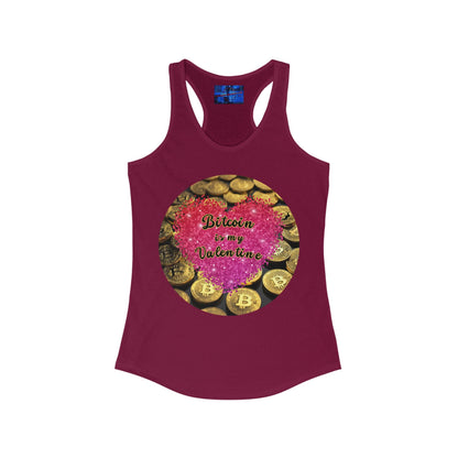 Bitcoin is My Valentine Women's Racerback Tank Top by cypherpunkgear – cypherpunkgear.com | Cypherpunk Merch