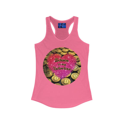 Bitcoin is My Valentine Women's Racerback Tank Top by cypherpunkgear – cypherpunkgear.com | Cypherpunk Merch