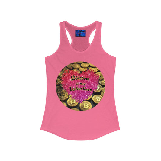 Bitcoin is My Valentine Women's Racerback Tank Top by cypherpunkgear – cypherpunkgear.com | Cypherpunk Merch
