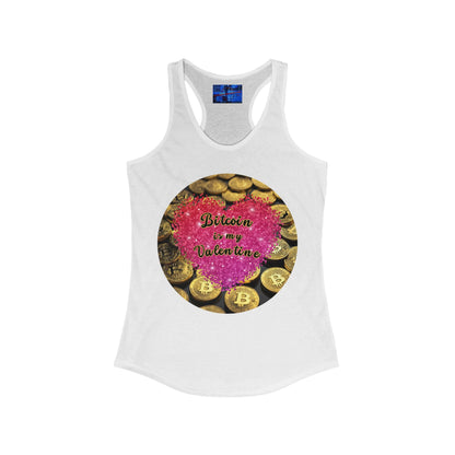 Bitcoin is My Valentine Women's Racerback Tank Top by cypherpunkgear – cypherpunkgear.com | Cypherpunk Merch