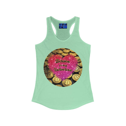 Bitcoin is My Valentine Women's Racerback Tank Top by cypherpunkgear – cypherpunkgear.com | Cypherpunk Merch
