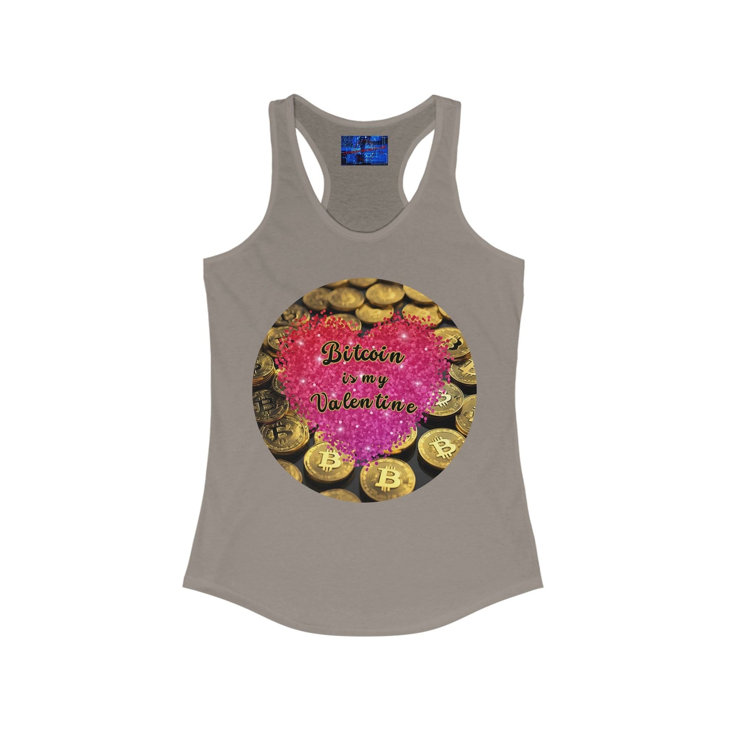 Bitcoin is My Valentine Women's Racerback Tank Top by cypherpunkgear – cypherpunkgear.com | Cypherpunk Merch