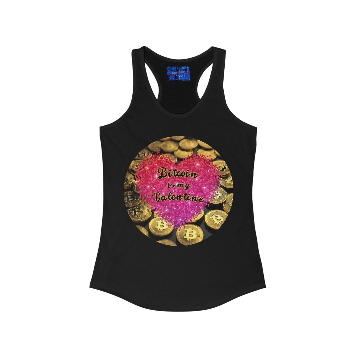 Bitcoin is My Valentine Women's Racerback Tank Top by cypherpunkgear – cypherpunkgear.com | Cypherpunk Merch