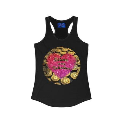 Bitcoin is My Valentine Women's Racerback Tank Top by cypherpunkgear – cypherpunkgear.com | Cypherpunk Merch