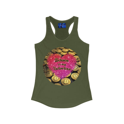Bitcoin is My Valentine Women's Racerback Tank Top by cypherpunkgear – cypherpunkgear.com | Cypherpunk Merch
