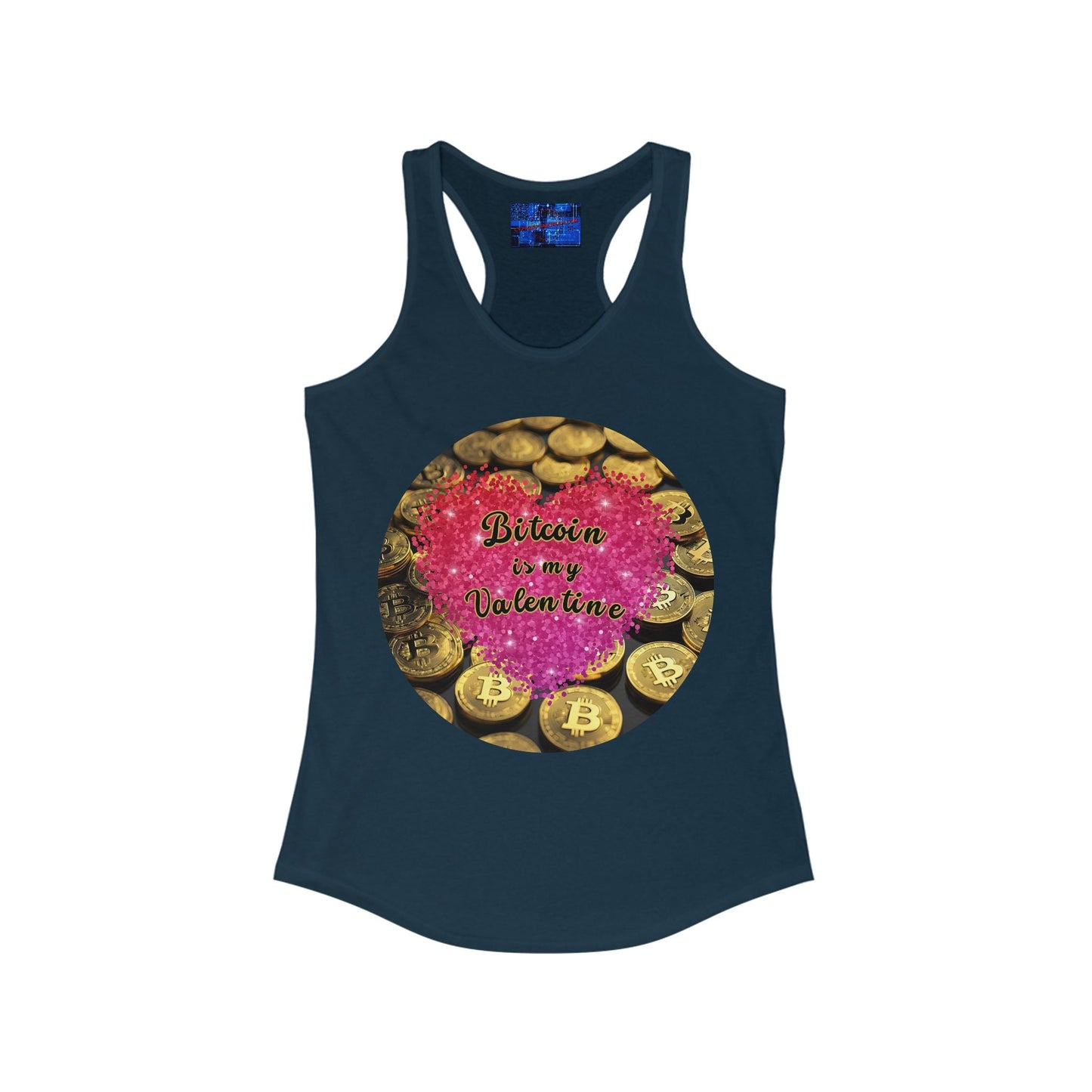 Bitcoin is My Valentine Women's Racerback Tank Top by cypherpunkgear – cypherpunkgear.com | Cypherpunk Merch