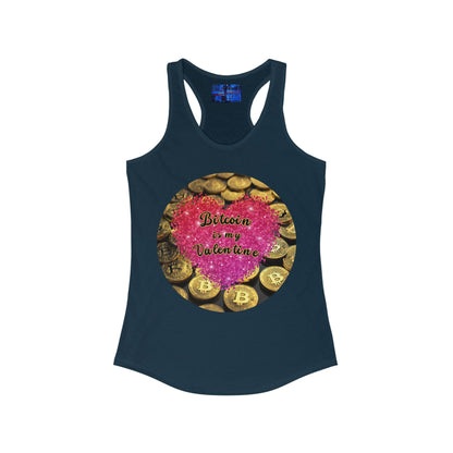 Bitcoin is My Valentine Women's Racerback Tank Top by cypherpunkgear – cypherpunkgear.com | Cypherpunk Merch