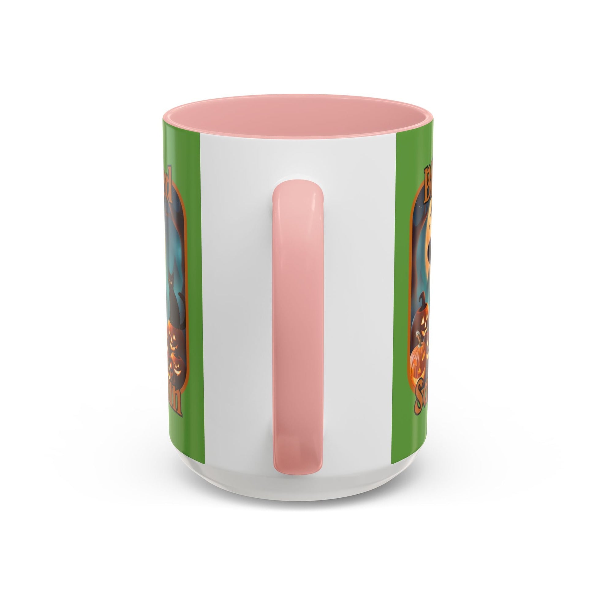 Blessed Samhain Cute Witch ORfont Accent Mug by cypherpunkgear – cypherpunkgear.com | Cypherpunk Merch