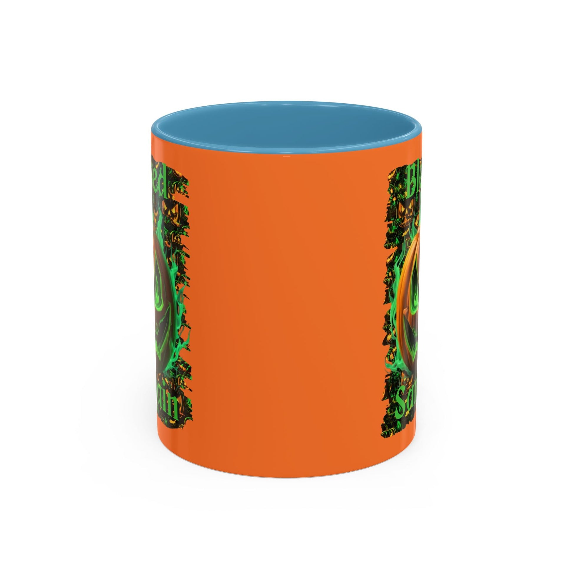 Blessed Samhain Green Jack Accent Mug by cypherpunkgear – cypherpunkgear.com | Cypherpunk Merch