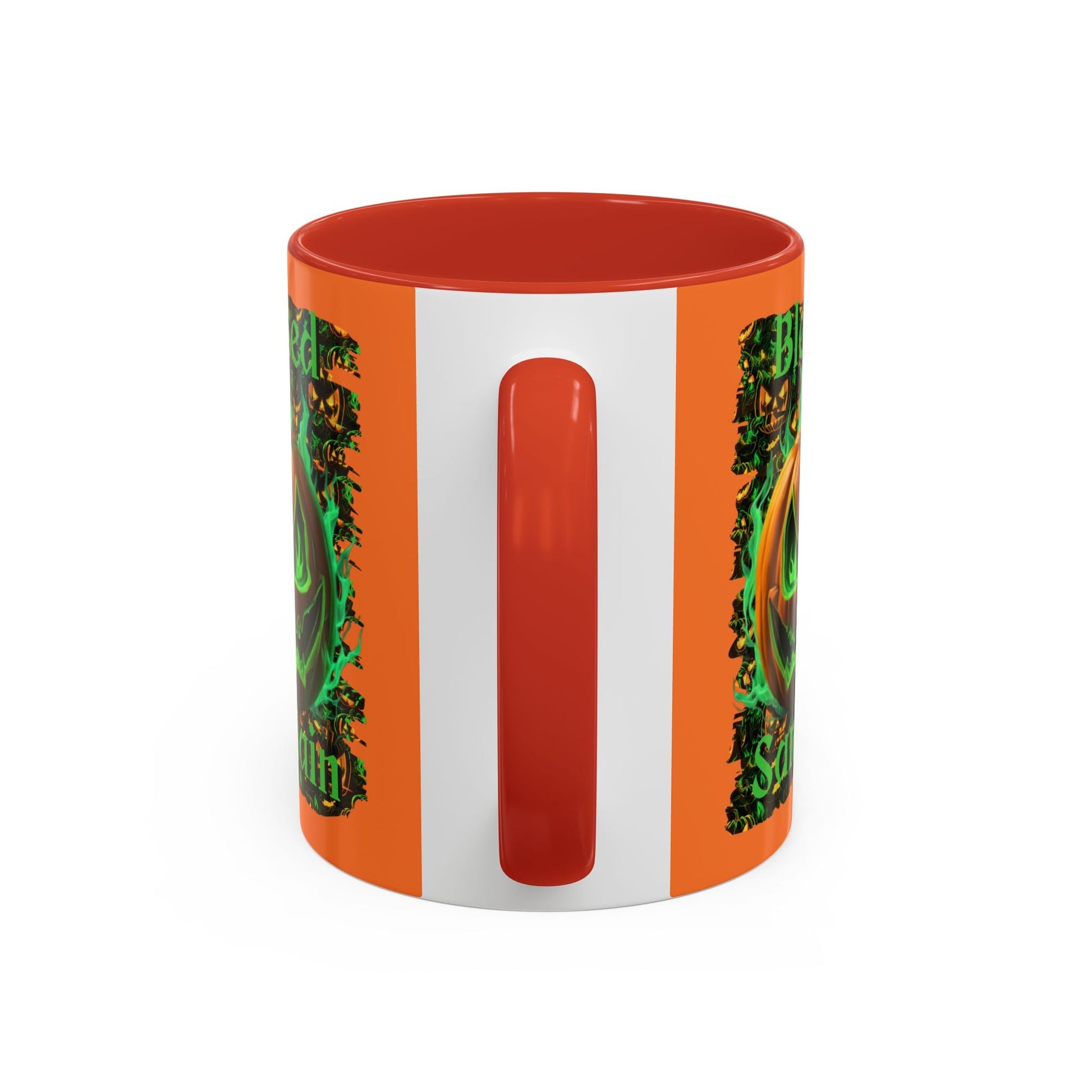 Blessed Samhain Green Jack Accent Mug by cypherpunkgear – cypherpunkgear.com | Cypherpunk Merch