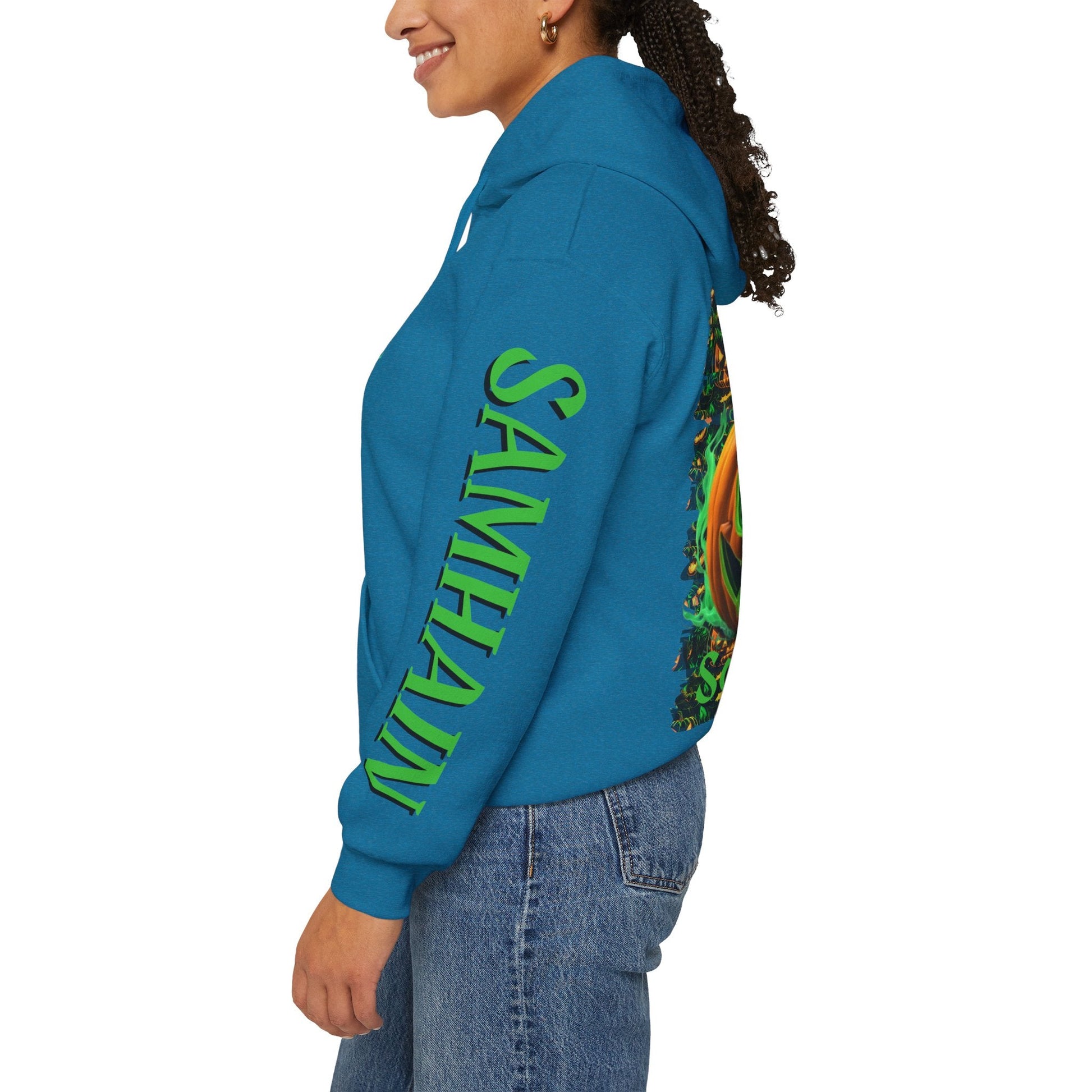 Blessed Samhain Green Jack Hoodie Unisex Hooded Sweatshirt by cypherpunkgear – cypherpunkgear.com | Cypherpunk Merch