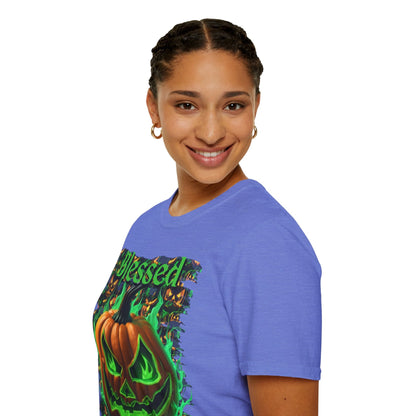 Blessed Samhain Green Jack Unisex T-Shirt by cypherpunkgear – cypherpunkgear.com | Cypherpunk Merch