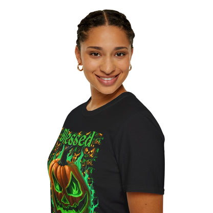 Blessed Samhain Green Jack Unisex T-Shirt by cypherpunkgear – cypherpunkgear.com | Cypherpunk Merch