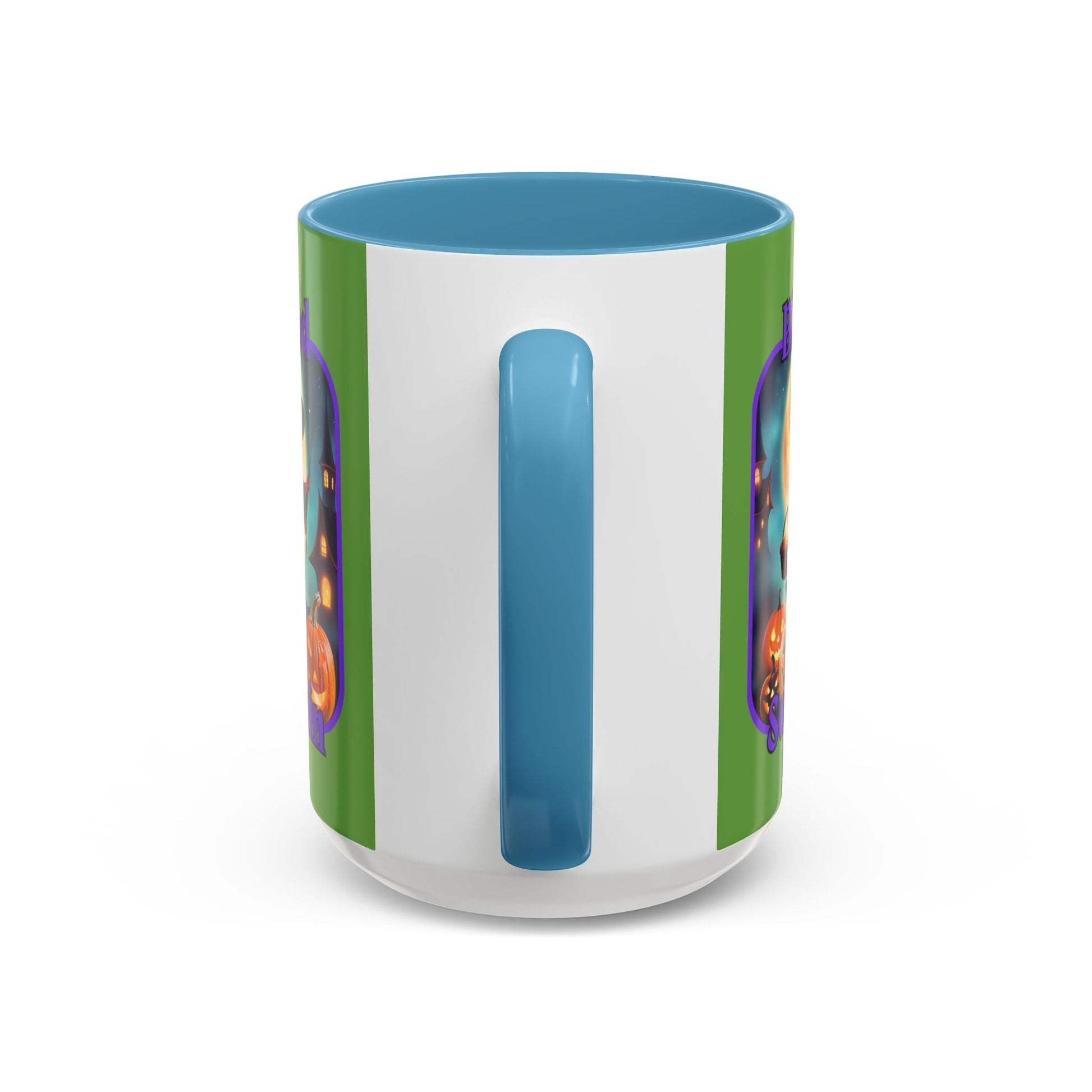 Blessed Samhain Little Witch PRfont Accent Mug by cypherpunkgear – cypherpunkgear.com | Cypherpunk Merch