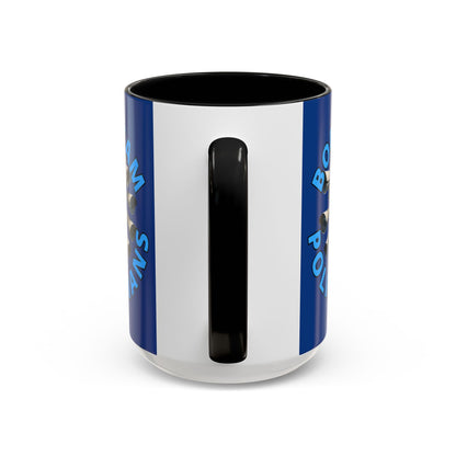 Bodycam the Politicians Cameras Blue Accent Mug by cypherpunkgear.com – cypherpunkgear.com | Cypherpunk Merch