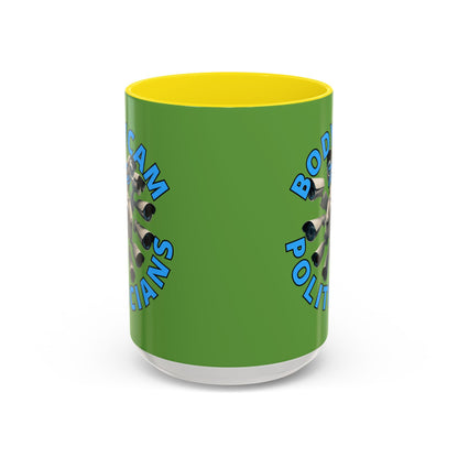 Bodycam the Politicians Cameras Green Accent Mug by cypherpunkgear.com – cypherpunkgear.com | Cypherpunk Merch