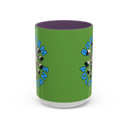Bodycam the Politicians Cameras Green Accent Mug by cypherpunkgear.com – cypherpunkgear.com | Cypherpunk Merch