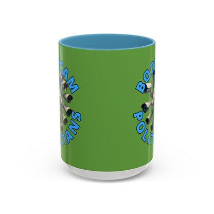 Bodycam the Politicians Cameras Green Accent Mug by cypherpunkgear.com – cypherpunkgear.com | Cypherpunk Merch