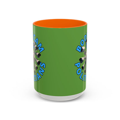 Bodycam the Politicians Cameras Green Accent Mug by cypherpunkgear.com – cypherpunkgear.com | Cypherpunk Merch