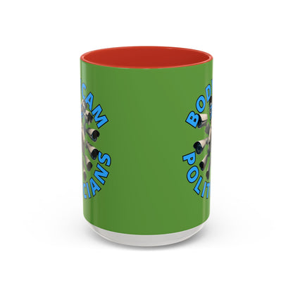 Bodycam the Politicians Cameras Green Accent Mug by cypherpunkgear.com – cypherpunkgear.com | Cypherpunk Merch