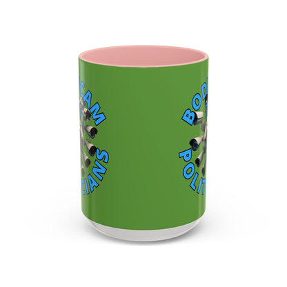 Bodycam the Politicians Cameras Green Accent Mug by cypherpunkgear.com – cypherpunkgear.com | Cypherpunk Merch