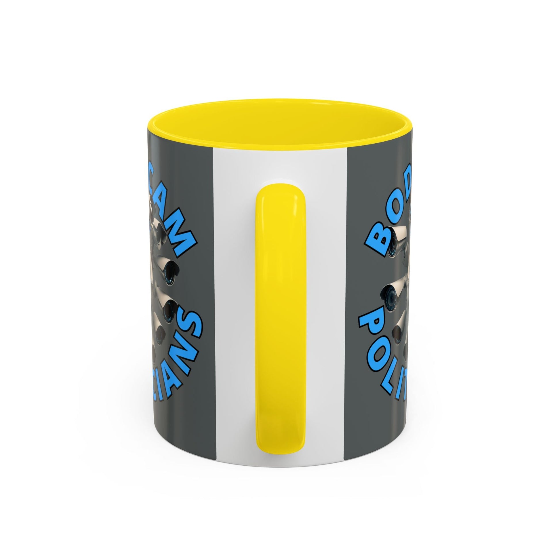 Bodycam the Politicians Cameras Grey Accent Mug by cypherpunkgear.com – cypherpunkgear.com | Cypherpunk Merch